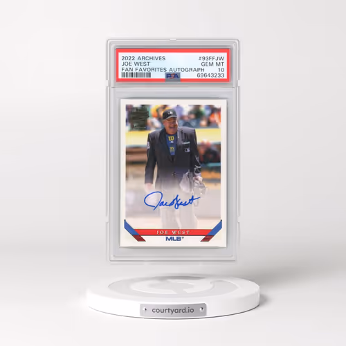 2022 Topps Archives Fan Favorites Autographs #93FFJW Joe West (PSA 10 GEM MINT)