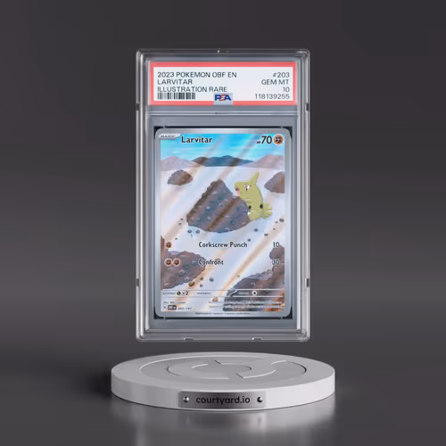 2023 Pokémon Obf EN-Obsidian Flames #203 Larvitar - Illustration Rare (PSA 10 GEM MINT)