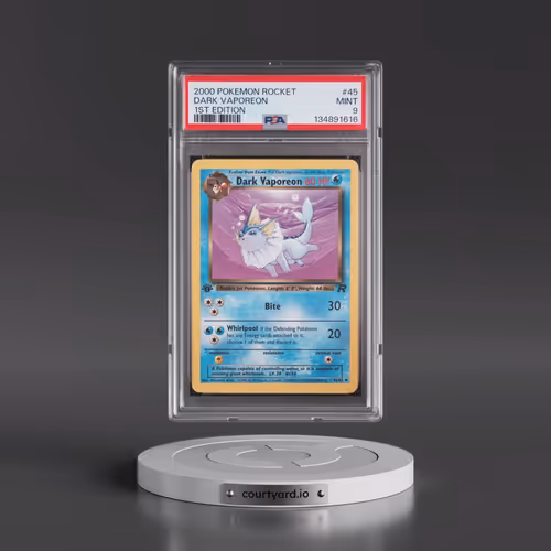2000 Pokémon Rocket #45 Dark Vaporeon - 1st Edition (PSA 9 MINT)