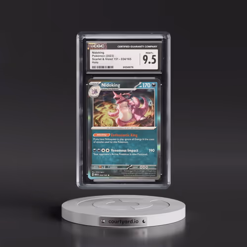 2023 Scarlet & Violet 151 - MEW EN #034/165 Nidoking - Holo (CGC 9.5 MINT+)