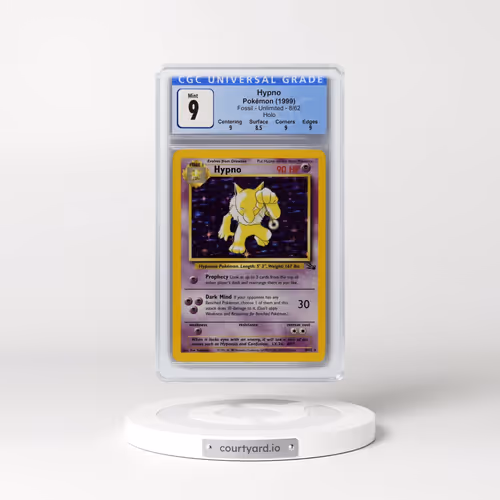 1999 Fossil #8/62 Hypno - Galaxy Star Holo (CGC 9 MINT)
