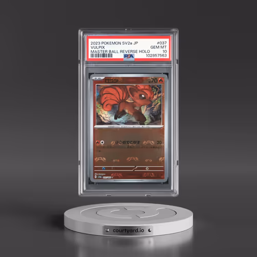 2023 Pokémon Sv2a-Pokemon 151 #037 Vulpix - Reverse Holo Master Ball (PSA 10 GEM MINT)
