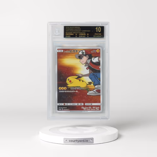 2016 Sun & Moon Promos #270 Red's Pikachu - Pokémon Center 20th Anniversary (BGS 10 PRISTINE)