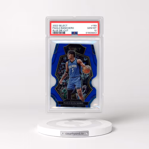 2022 Panini Select #169 Paolo Banchero - Blue Die-Cut (PSA 10 GEM MINT)