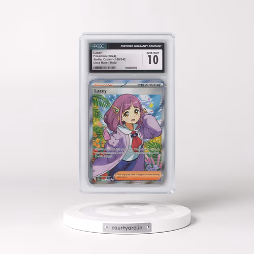 2024 Pokémon Scr EN-Stellar Crown #166 Lacey - Ultra Rare (CGC 10 GEM MINT)