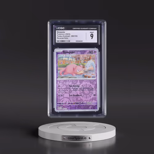 2023 Paldea Evolved - PAL EN #085/193 Slowpoke - Reverse Holo (CGC 9 MINT)