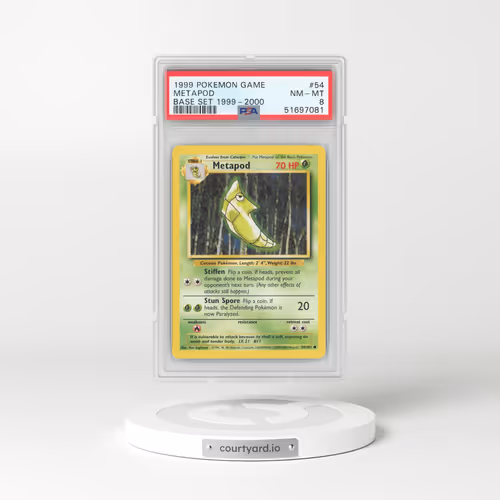 1999 Base Set #54 Metapod (PSA 8 NM-MT)