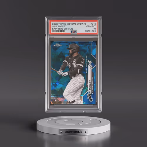 2020 Topps Chrome Update Sapphire Edition #216 Luis Robert (PSA 10 GEM MINT)