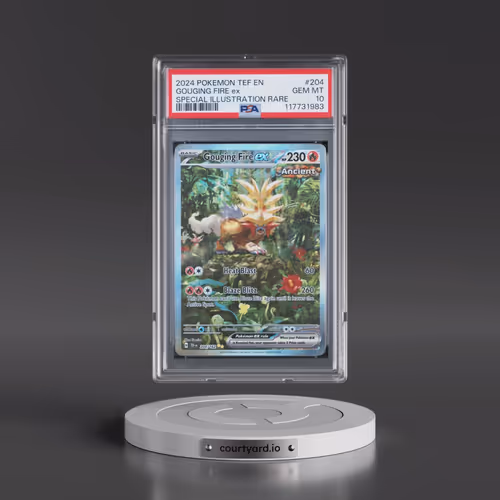 2024 Pokémon Tef EN-Temporal Forces #204 Gouging Fire EX - Holo Special Illustration Rare (PSA 10 GE