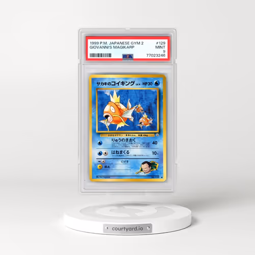 1999 Pokémon Gym 2 #129 Giovanni's Magikarp (PSA 9 MINT)