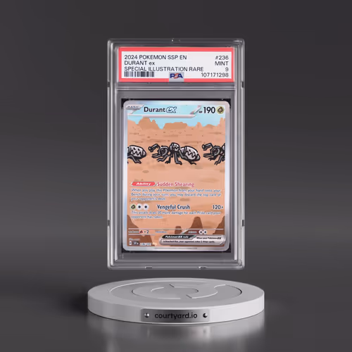 2024 Pokémon Ssp EN-Surging Sparks #236 Durant EX - Holo Special Illustration Rare (PSA 9 MINT)