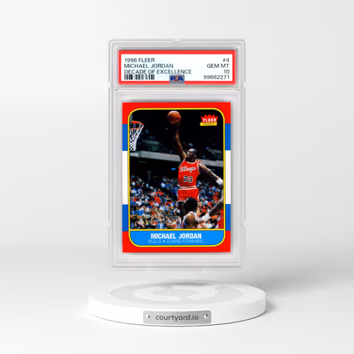 1996 Fleer Decade of Excellence #4 Michael Jordan (PSA 10 GEM MINT)