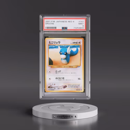 2001 Pokémon Neo 4 #147 Dratini (PSA 9 MINT)