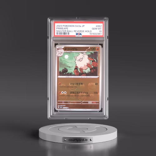 2023 Pokémon Sv2a-Pokemon 151 #057 Primeape - Reverse Holo Master Ball (PSA 10 GEM MINT)
