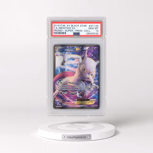2016 Pokémon XY Black Star Promo #XY125 Mewtwo EX - Holo Full Art Super-Premium Collection (PSA 10 G