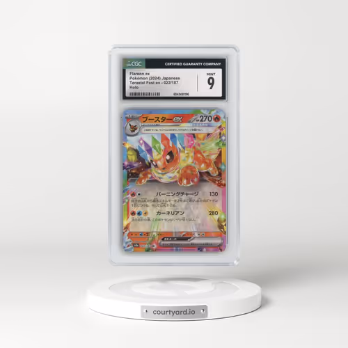 2024 Pokémon Sv8a-Terastal Fest EX #022 Flareon EX - Holo (CGC 9 MINT)