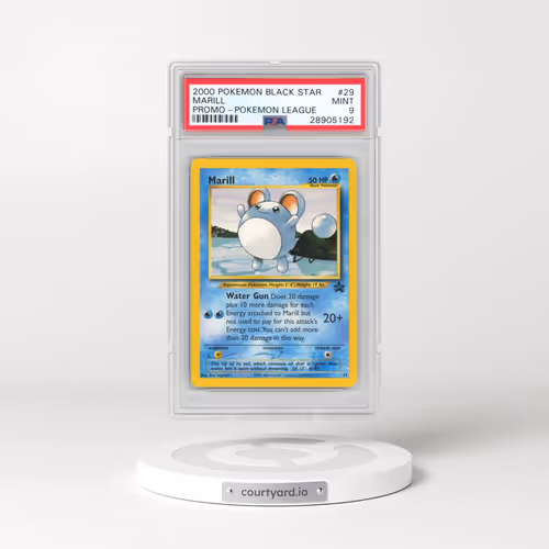 2000 Pokémon Promo Black Star #29 Marill - Pokemon League (PSA 9 MINT)