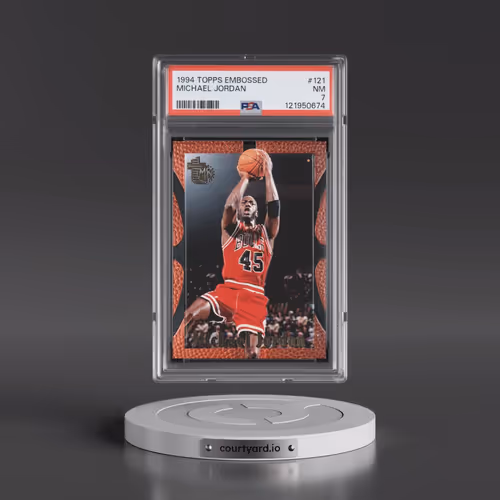 1994 Topps Embossed #121 Michael Jordan (PSA 7 NM)
