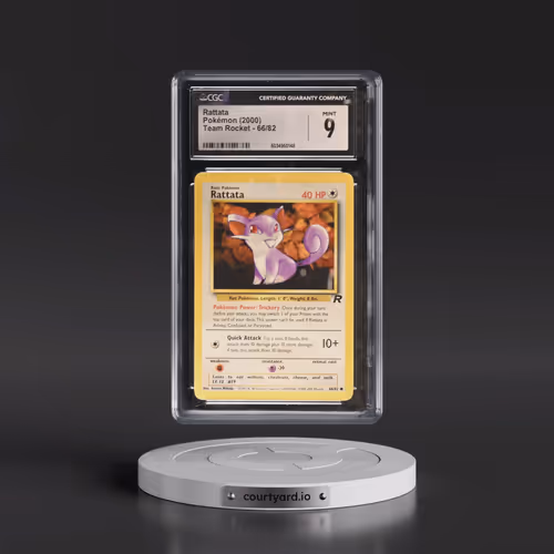 1999 Team Rocket #66/82 Rattata (CGC 9 MINT)