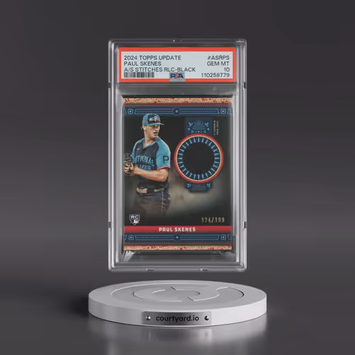 2024 Topps Update All-Star Stitches Relics #ASRPS Paul Skenes - Black (PSA 10 GEM MINT)