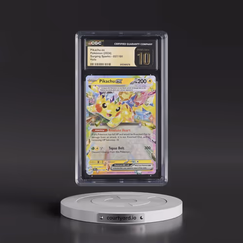 2024 Surging Sparks - SSP EN #057/191 Pikachu ex - Holo (CGC 10 PRISTINE)