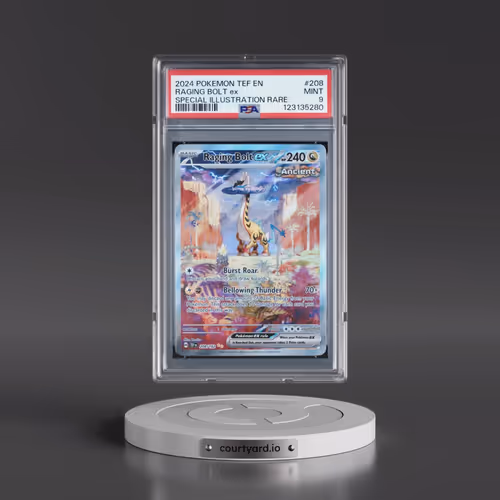 2024 Pokémon Tef EN-Temporal Forces #208 Raging Bolt EX - Holo Special Illustration Rare (PSA 9 MINT