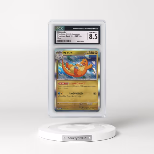 2023 Pokémon Card 151 #149/165 Dragonite - Holo (CGC 8.5 NM-MT+)