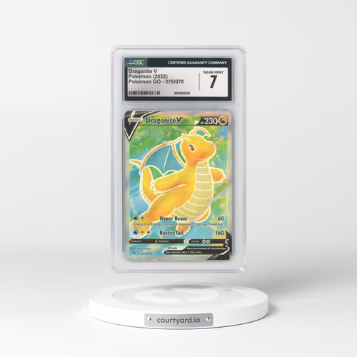 2022 Pokémon GO #076/078 Dragonite V - Holo (CGC 7 NM)