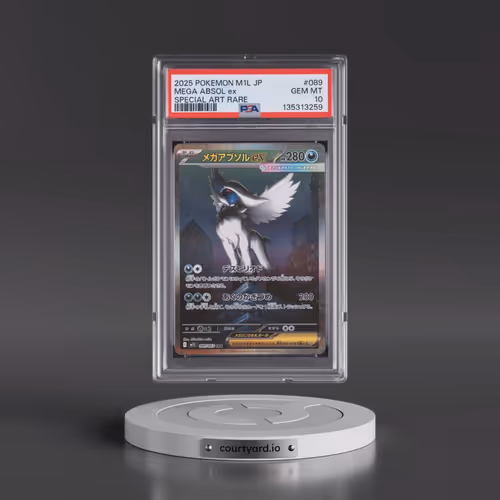 2025 Pokémon M1l-Mega Brave #089 Mega Absol EX - Holo Special Art Rare (PSA 10 GEM MINT)