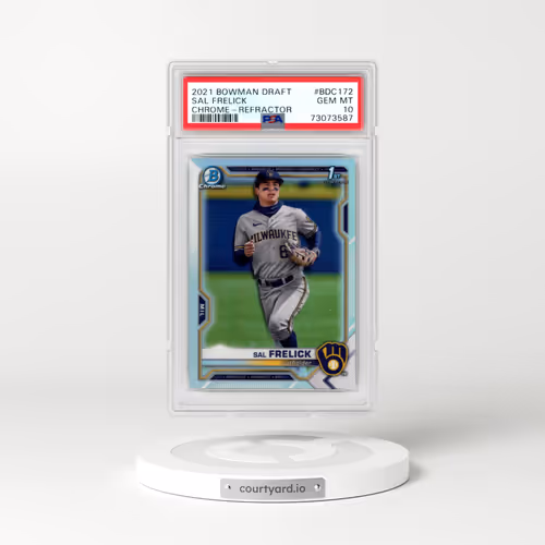 2021 Bowman Draft #BDC172 Sal Frelick - Chrome-Refractor (PSA 10 GEM MINT)