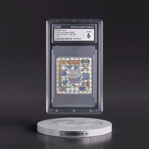 1998 Seal Retsuden Technique (1998 Amada)(1st Gen.) #158 Koffing - Haze - Prism (CGC 6 EX-NM)