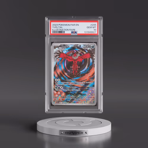 2023 Pokémon Par EN-Paradox Rift #205 Yveltal - Illustration Rare (PSA 10 GEM MINT)