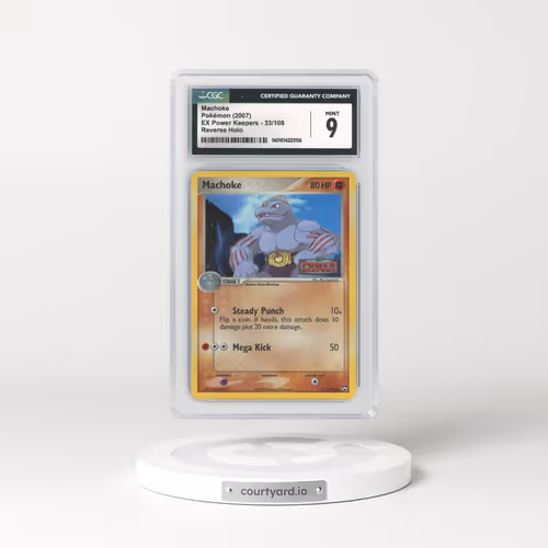 2007 EX Power Keepers #33 Machoke - Holo (CGC 9 MINT)