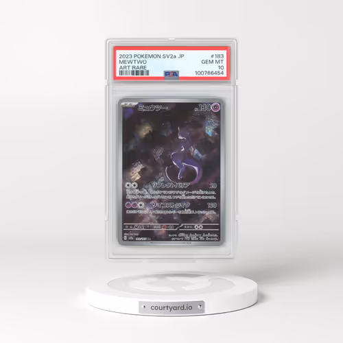 2023 Pokémon Sv2a-Pokemon 151 #183 Mewtwo - Art Rare (PSA 10 GEM MINT)