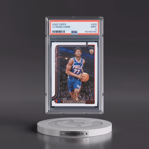 2025 Topps #203 VJ Edgecombe (PSA 9 MINT)