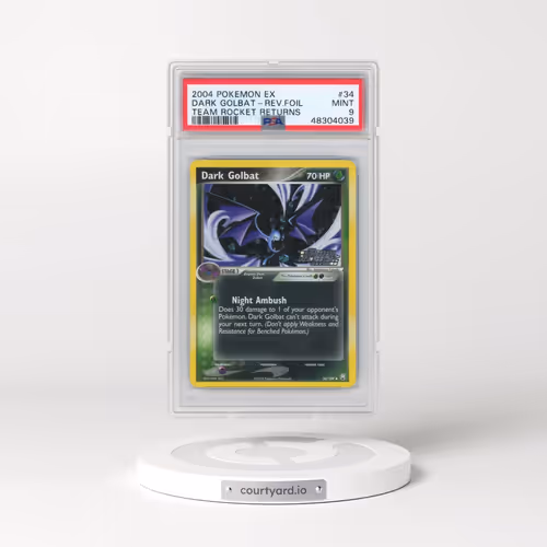 2004 Pokémon EX Team Rocket Returns #34 Dark Golbat - Reverse Foil (PSA 9 MINT)
