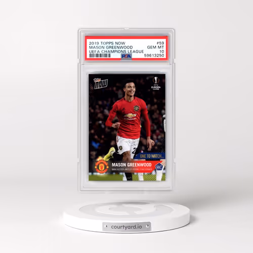 2019 Topps Now UEFA Champions League #59 Mason Greenwood (PSA 10 GEM MINT)