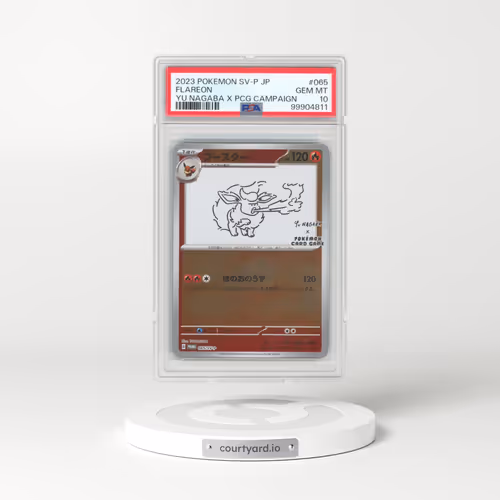 2023 Pokémon SV-P Promo #065 Flareon - YU Nagaba X Pokemon Card Game Campaign (PSA 10 GEM MINT)