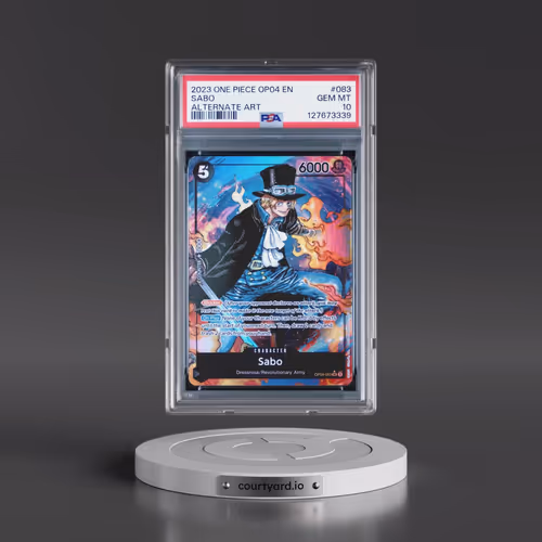 2023 One Piece OP04-Kingdoms of Intrigue #083 Sabo - Alternate Art (PSA 10 GEM MINT)