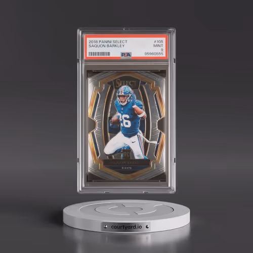 2018 Panini Select #105 Saquon Barkley (PSA 9 MINT)