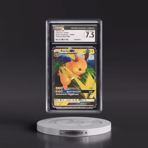 2020 Pokémon Battle Academy #60 Raichu GX - Holo (CGC 7.5 NM+)