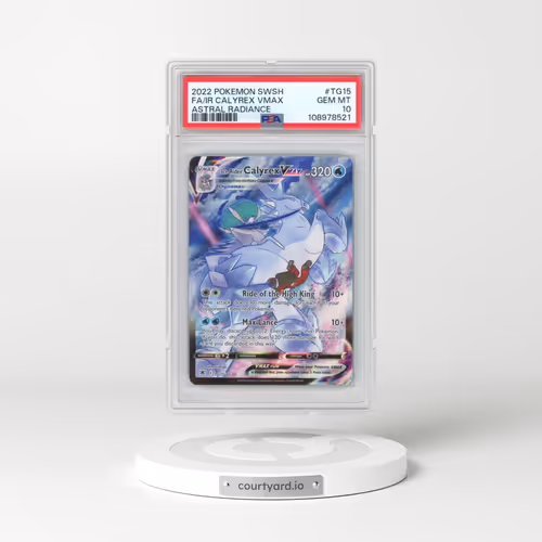 2022 Pokémon Sword & Shield Astral Radiance #TG15 Ice Rider Calyrex Vmax - Full Art (PSA 10 GEM MINT