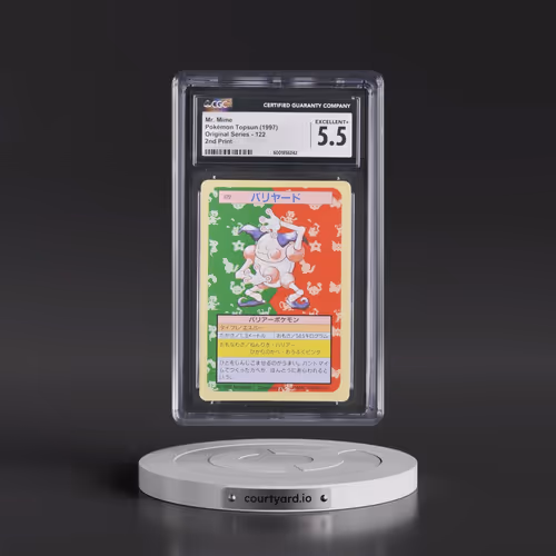 1997 (Only One Pokémon) Original Series #122 Mr. Mime - (Green Back) 2nd Print (CGC 5.5 EX+)