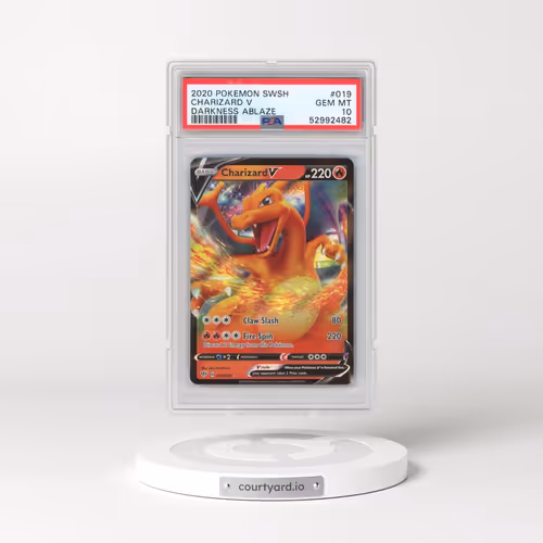 2020 Pokémon Sword & Shield Darkness Ablaze #019 Charizard V - Holo (PSA 10 GEM MINT)