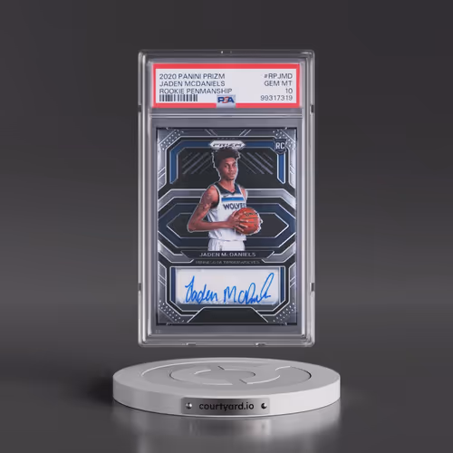 2020 Panini Prizm Rookie Penmanship #RPJMD Jaden Mcdaniels (PSA 10 GEM MINT)