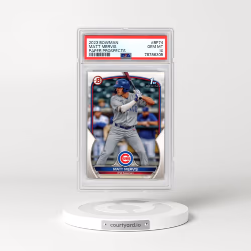2023 Bowman Paper Prospects #BP74 Matt Mervis (PSA 10 GEM MINT)