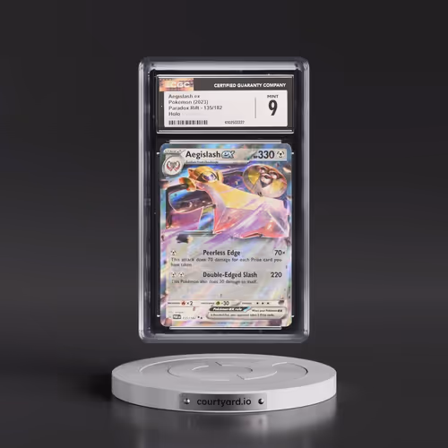 2023 Pokémon Par EN-Paradox Rift #135 Aegislash EX - Holo (CGC 9 MINT)