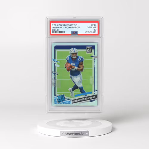 2023 Panini Donruss Optic #247 Anthony Richardson - Holo (PSA 10 GEM MINT)
