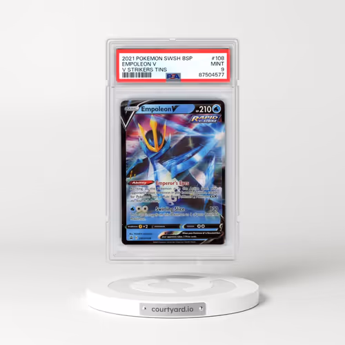 2021 Pokémon Swsh Black Star Promo #108 Empoleon V - Holo V Strikers Tins (PSA 9 MINT)