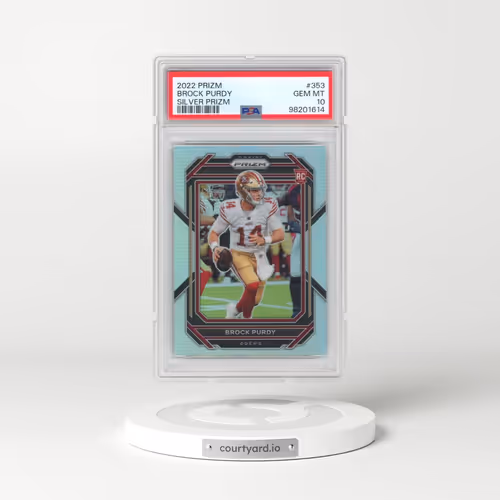 2022 Panini Prizm #353 Brock Purdy - Silver Prizm (PSA 10 GEM MINT)